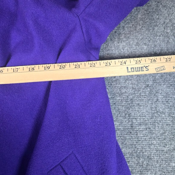 Donnybrook Women's Purple Wool Blend Shawl Collar Coat Size 6P - Picture 6 of 16